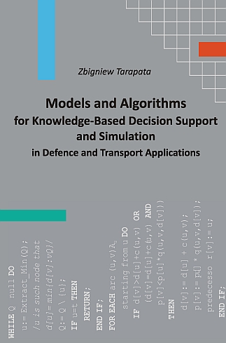 Okładka monografii Models and algorithms